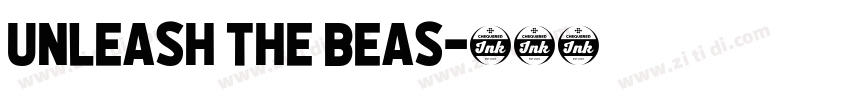 UNLEASH THE BEAS字体转换